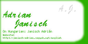 adrian janisch business card